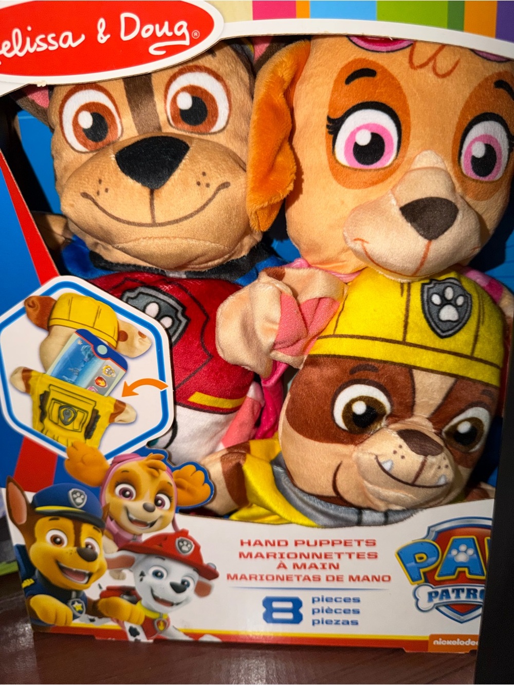Melissa & Doug Paw Patrol Hand Puppet Set New in Package